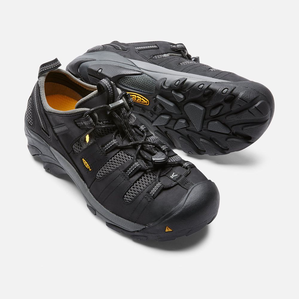 Zapatos de Trabajo Keen Mexico Negros - Hombre Atlanta Cool (Steel Toe) - NG3679180